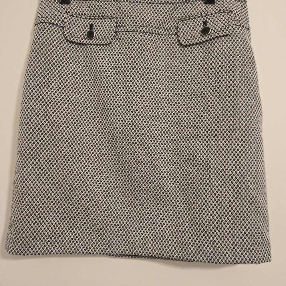 LOFT Black and White Pencil Skirt Classic Elegance